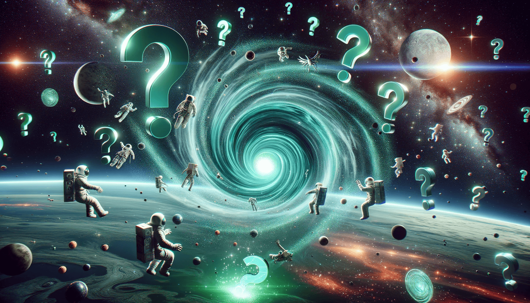 GTM FAQs spinning in space.